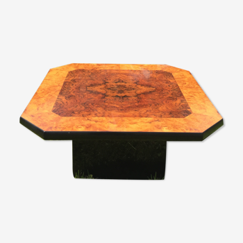 Table basse carrée vintage Mario Sabot 1970