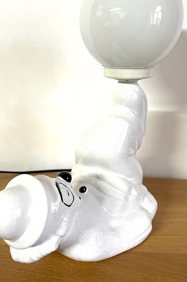 Lampe clown céramique, années 70