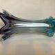Vase flower star glass Murano bicolor