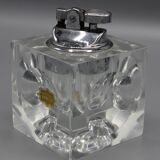 Old vintage crystal lighter designed by antonio imperatore murano 1970 70