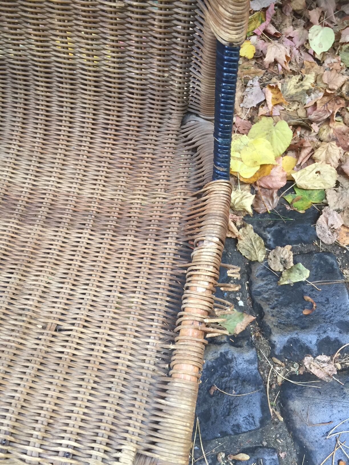 Paire de chaises en osier début XX eme siècle