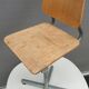 Adjustable vintage wood metal child chair