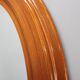 1970s Oval Wooden Mirror, Italy