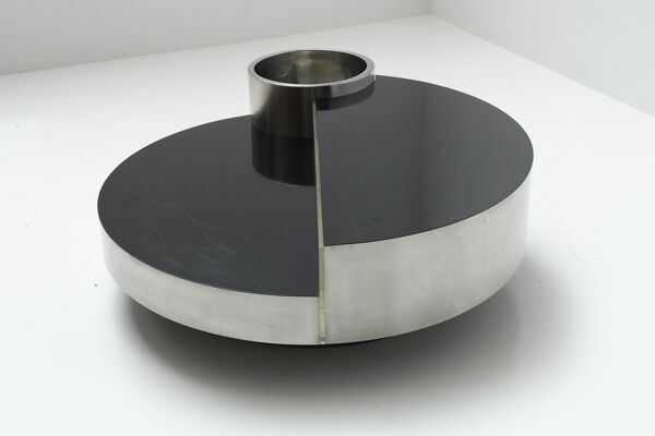 Table basse tournante Harry’s bar par Massimo Papiri pour Mario Sabot Italie Années 1970
