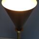 Brass and Black Varnished Aluminum Floor Lamp, Italy