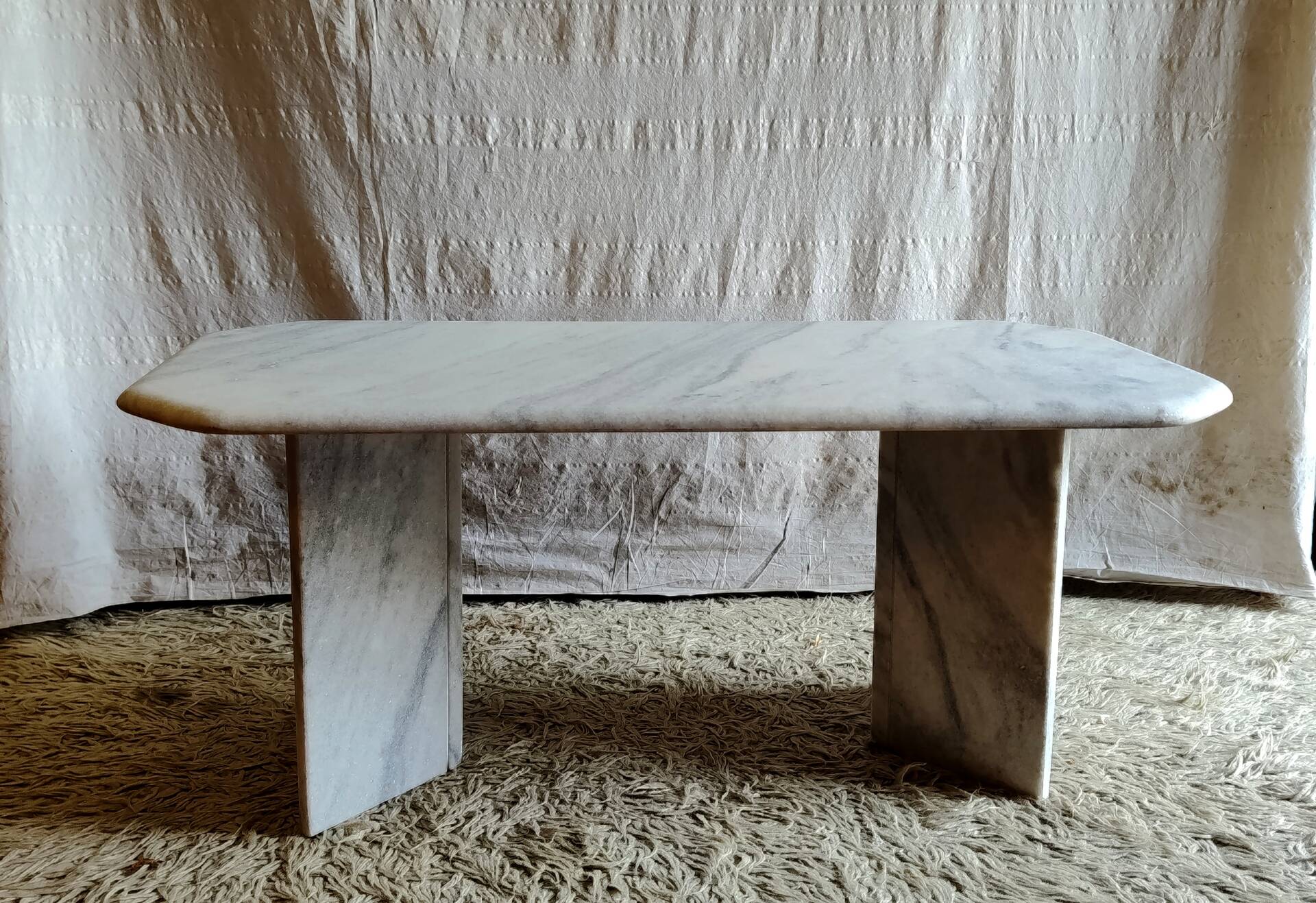 Table basse en marbre, 70's