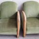 Pair of club art deco armchairs