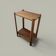 Table d’appoint sculpturale en bois massif – Ligne minimaliste - 1940