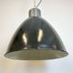 Grande Lampe d'Usine Industrielle en Émail Gris Foncé d'Elektrosvit, 1960s