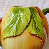 Apricot slip teapot