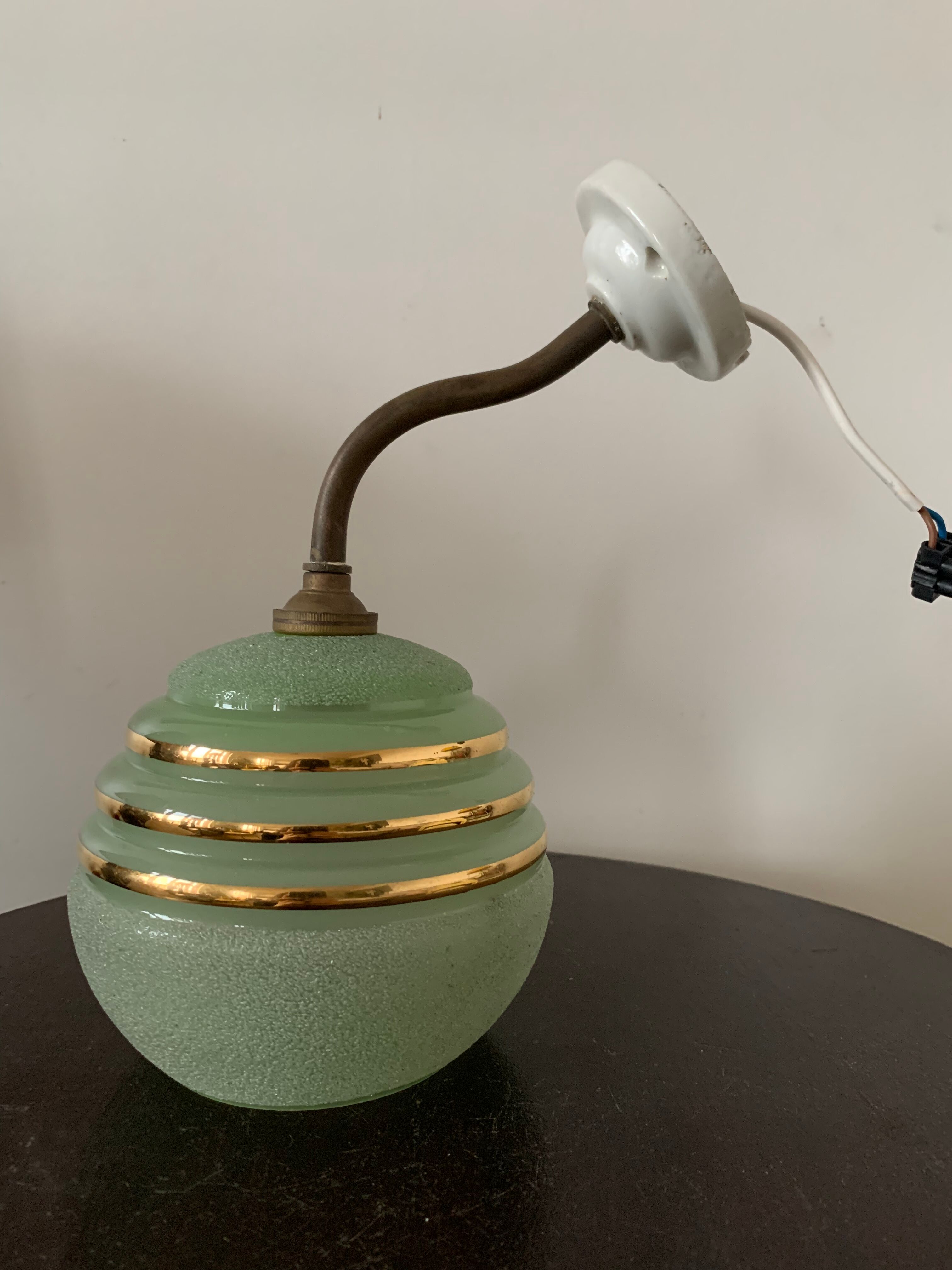 Old gooseneck wall lamp