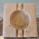 Large vintage travertine ashtray by Fratelli Mannelli 1970