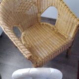 Rattan armchair