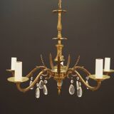 Lustre en laiton, design danois, années 1960, production : Danemark