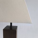 Oak table lamp 1970