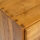 Two-door buffet in solid elm from Maison Regain, c. 1970.
