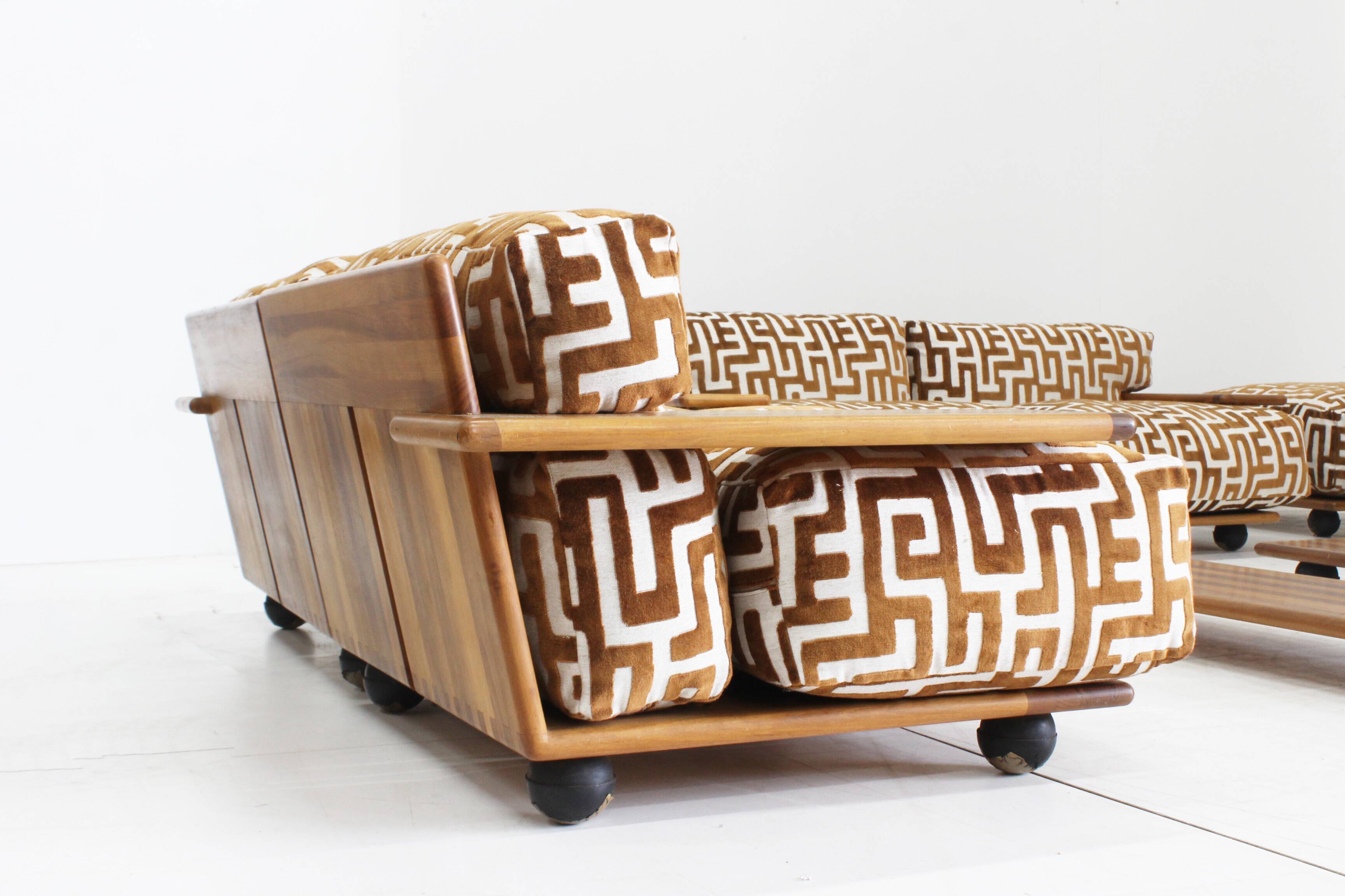 Pianura sofa set by Mario Bellini for Cassina, 1970s, Set of 10