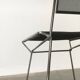 Postmodern vintage metal side chair by Rolf Rahmlow, 1980s