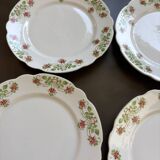 6 assiettes à dessert Art Nouveau