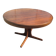 Extendable round table for 4 to 6 people, wood.