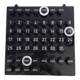 Calendrier perpétuel space age noir