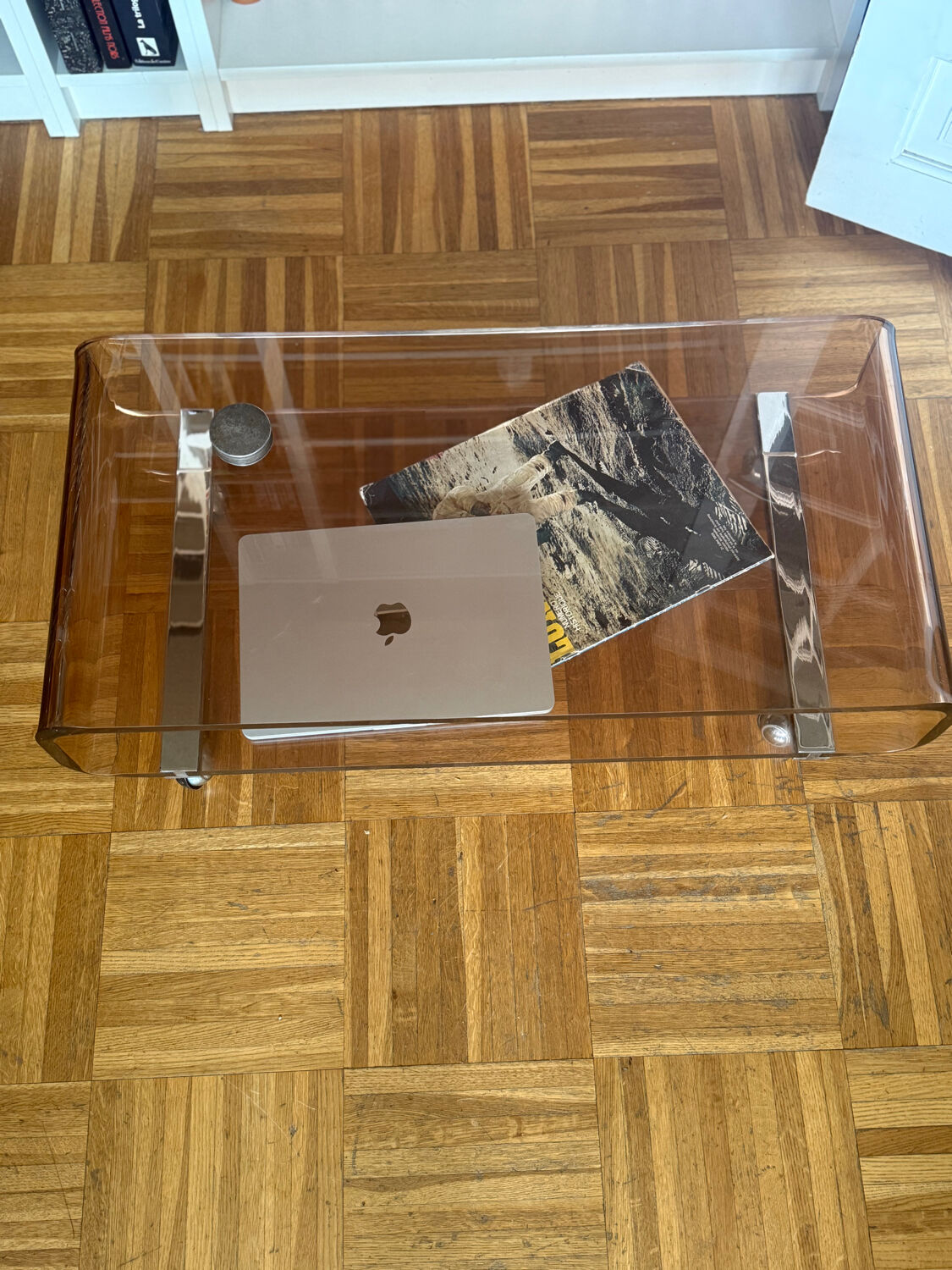 Table basse en Plexiglas Michel Dumas