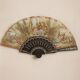Vintage decorative fan signed JR Romano and J. Blay – Gallant Scenes