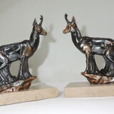 Bookends marble and chamois vintage