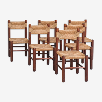 Set of six dining chairs