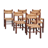 Set of six dining chairs