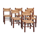 Set of six dining chairs
