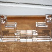 Pair of Wilber Elm Pristine Table Architecture candle holders, MMA Metropolitan Museum of Art