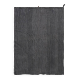 Anthracite Grey Large Area Soft Kilim Rug For Bedroom, 147x205 Cm