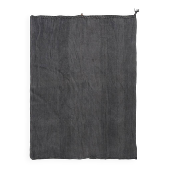 Anthracite Grey Large Area Soft Kilim Rug For Bedroom, 147x205 Cm