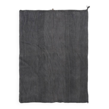 Anthracite Grey Large Area Soft Kilim Rug For Bedroom, 147x205 Cm