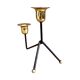 Modernist two-light standing candlestick, Belgium 1970s.