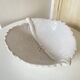 Barbotine Fruit Drainer And Its Plate In The Shape Of A White Cabbage Leaf