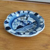 Cendrier peint à la main bleu de Delft