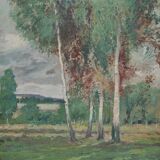 Tableau paysage Post Impressionniste