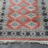 Handmade oriental carpet XXth Pink background 159 x 96 cm