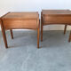 Pair of wooden bedside tables, circa 1950