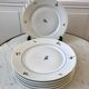 Lot de 6 assiettes plates tchèques made in france modèle déposé années 50-60