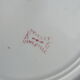 Lot of 4 flat plates Iron Earth, Lunéville carnation model