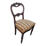 Chaise style Louis Philippe en acajou