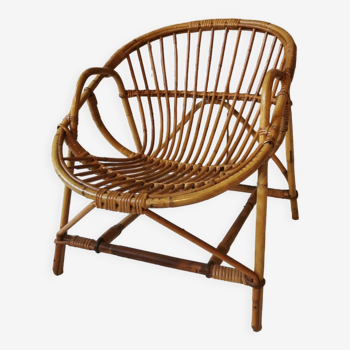 Rattan armchair