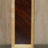 Pair of tall hardwood chests of drawers, walnut and marble.