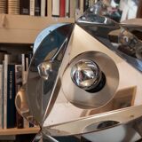 Vintage Sputnik chrome metal lamp 70s