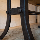 Industrial table oak