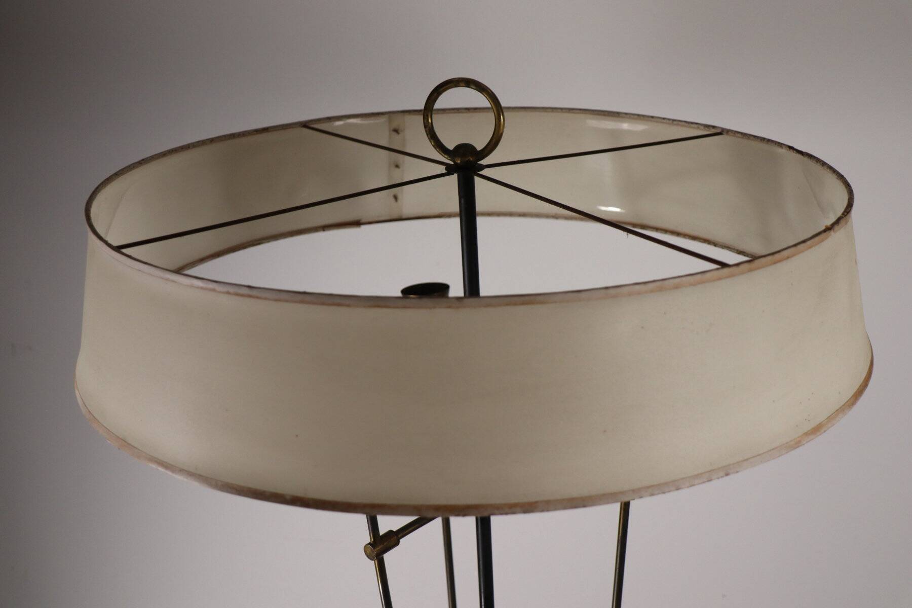Vintage Arlus floor lamp in metal and brass, 1960