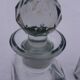 Paire de flacons en verre moulé art déco
